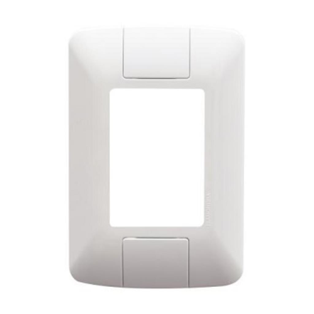 PLACA 4X2 3 MÓDULOS JUNTOS COM SUPORTE ARIA - BRANCO - TRAMONTINA ELETRIK