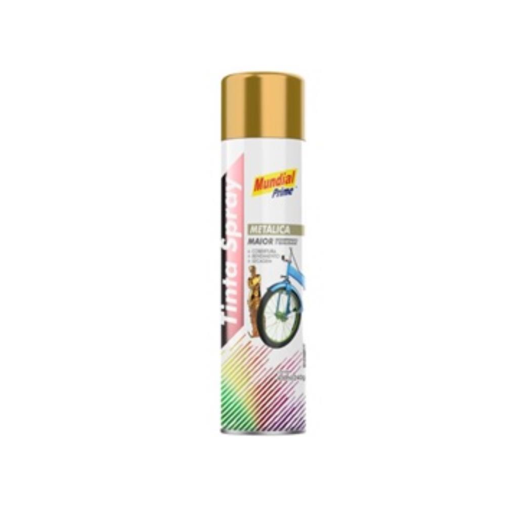.TINTA SPRAY METÁLICA - DOURADO MUNDIAL PRIME