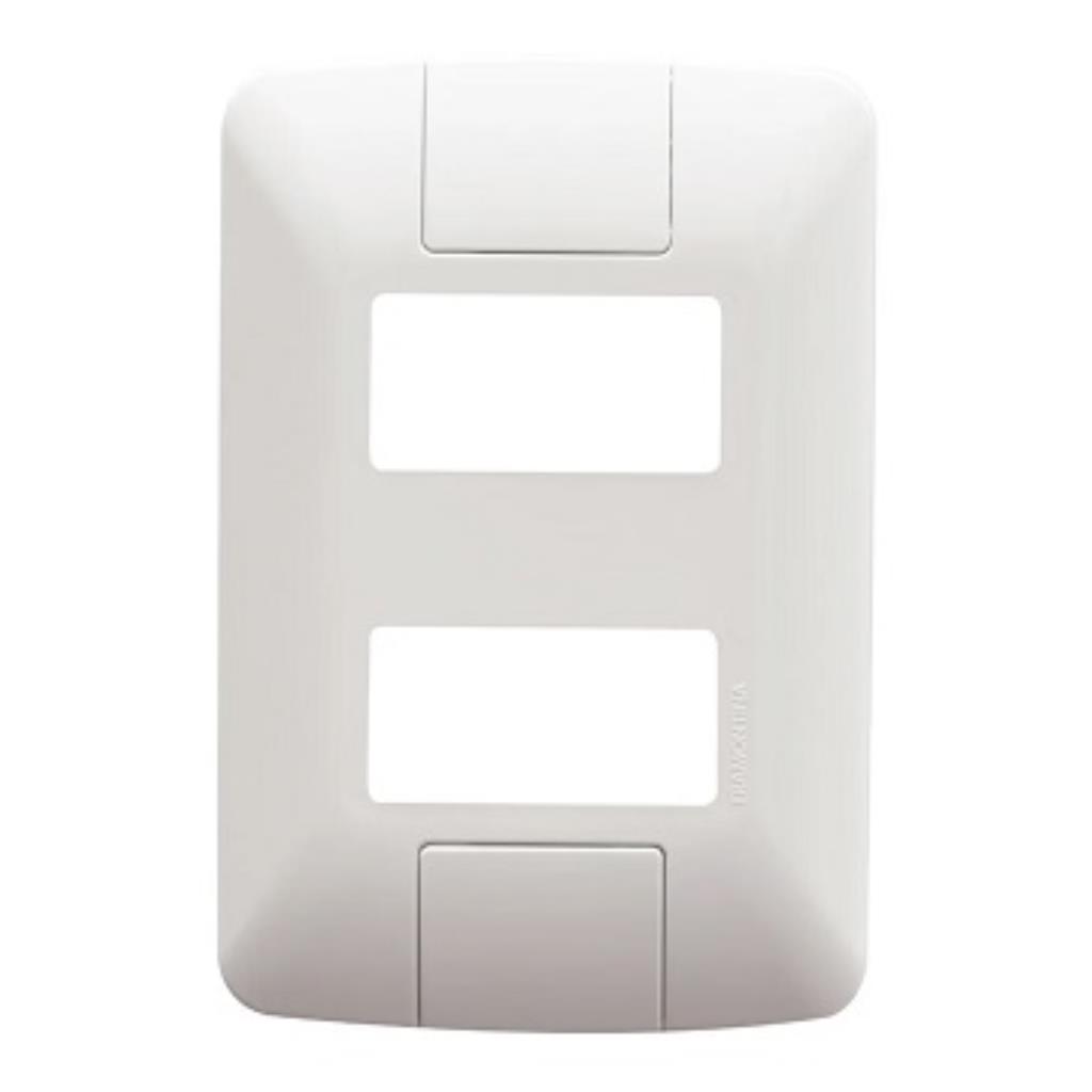 Placa Aria Tramontina 4x2 2 Módulos Separados Branco