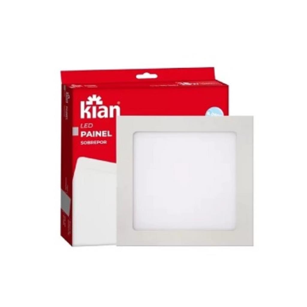 Luminária Led 18w Sobrepor Quadrada 6500k Kian