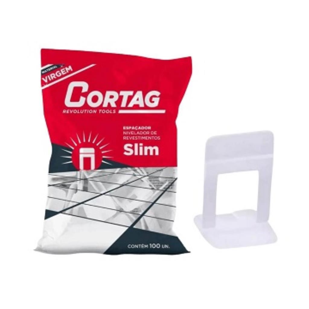 ESPAÇADOR NIVELADOR P/PISO SLIM C/100 PÇS. - 1,5MM CORTAG