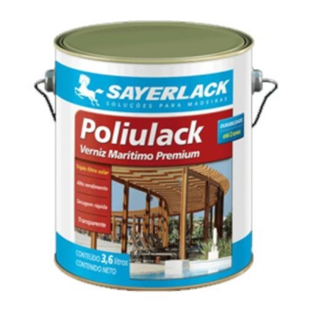 VERNIZ NATURAL POLIULACK - BRILHANTE 900ml - SAYERLACK