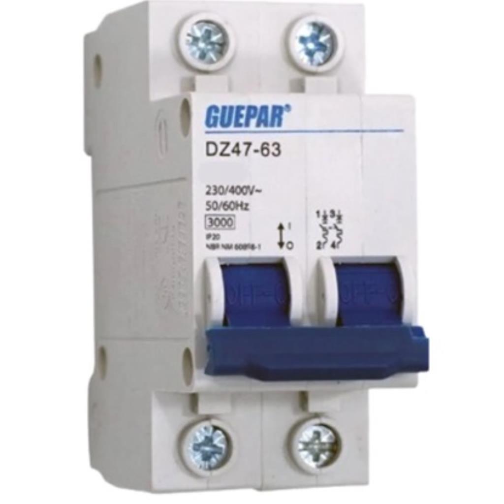 DISJUNTOR DIN 32A BIFASICO GUEPAR