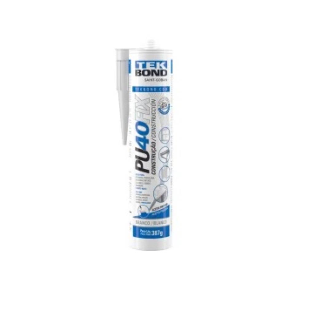 Adesivo Pu40 Fix Tekbond Multiuso Branco 387g/280ml