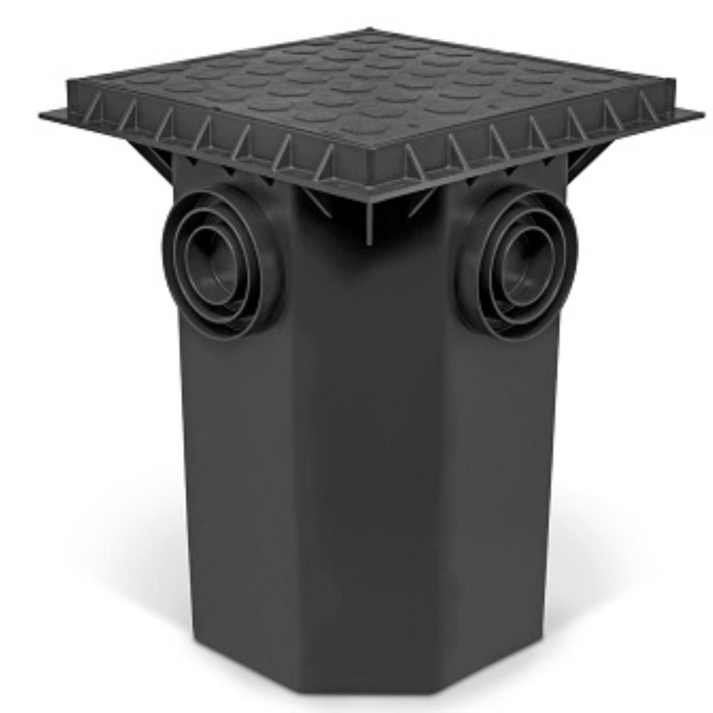 CAIXA DE GORDURA ROMA 330 x 330 x 440mm 22L COM CESTO