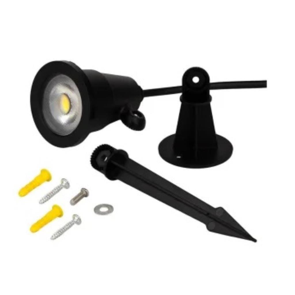 Espeto Jardim Preto Led Verde Bivolt Blumenau