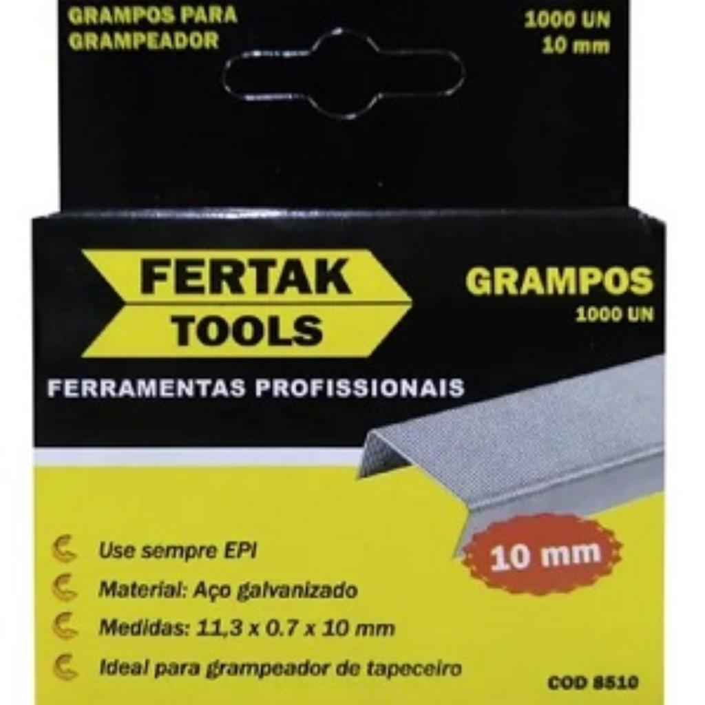 GRAMPO PARA GRAMPEADOR TAPECEIRO - 10 MM C/ 1000 PCS BESTFER