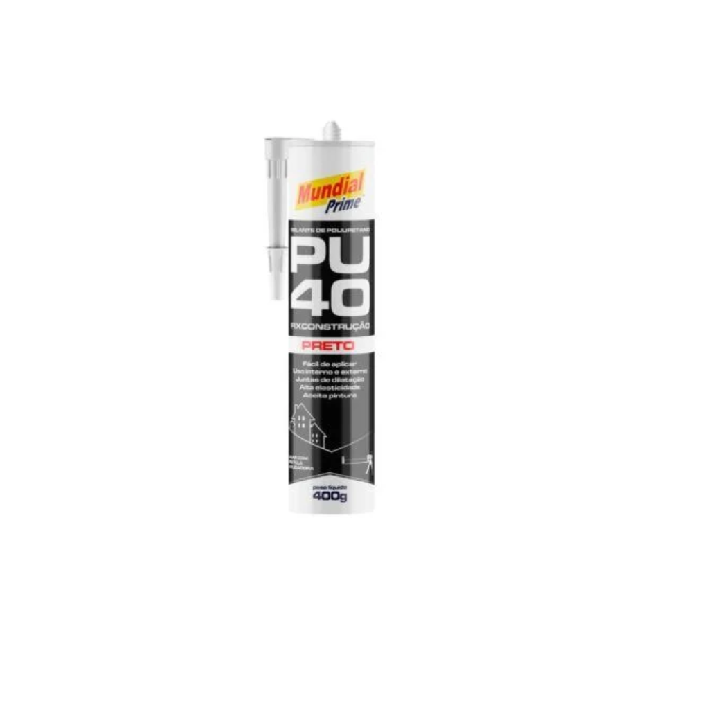 SELANTE DE POLIURETANO PU40 400GR PRETO