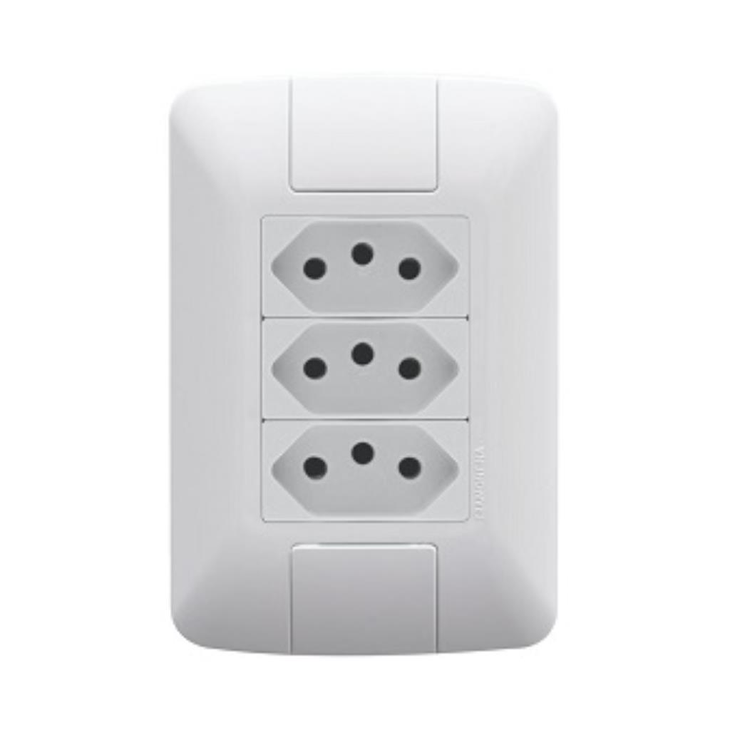 TOMADA TRIPLA TRAMONTINA ARIA 10A/250V