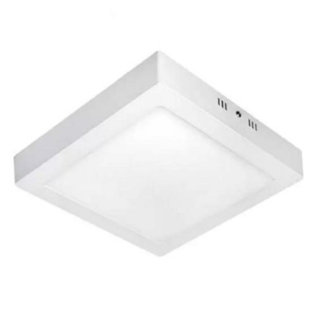 LUMINARIA LED SOBREPOR QUADRADA 12W 3000K KIAN