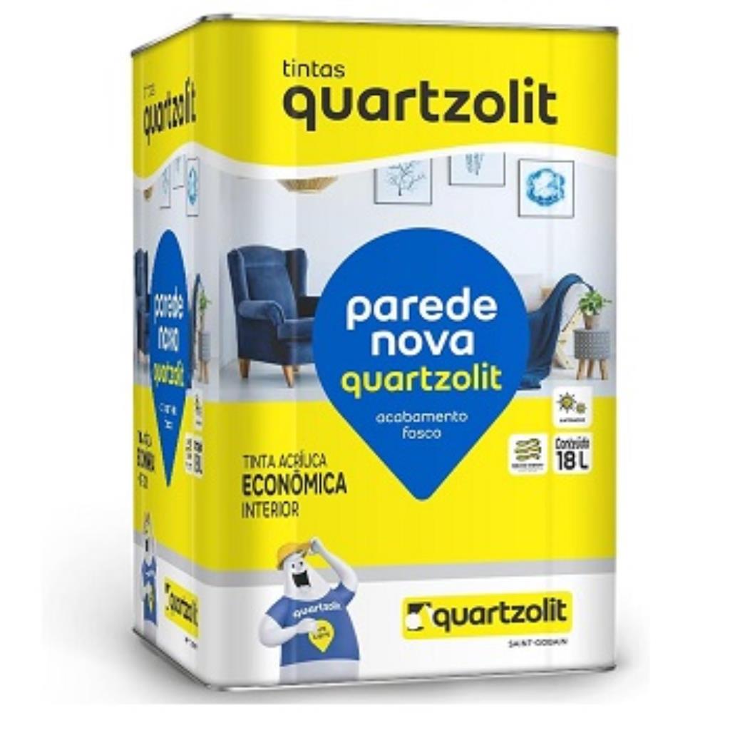TINTA ACRILICA ECONOMICA FOSCA BRANCA LATA 18L QUARTZOLIT