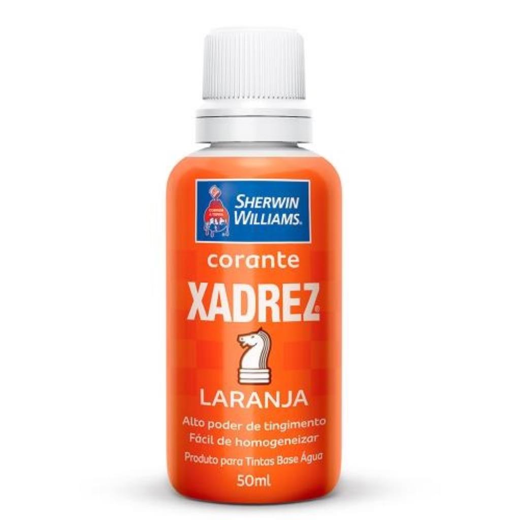 CORANTE XADREZ - LARANJA