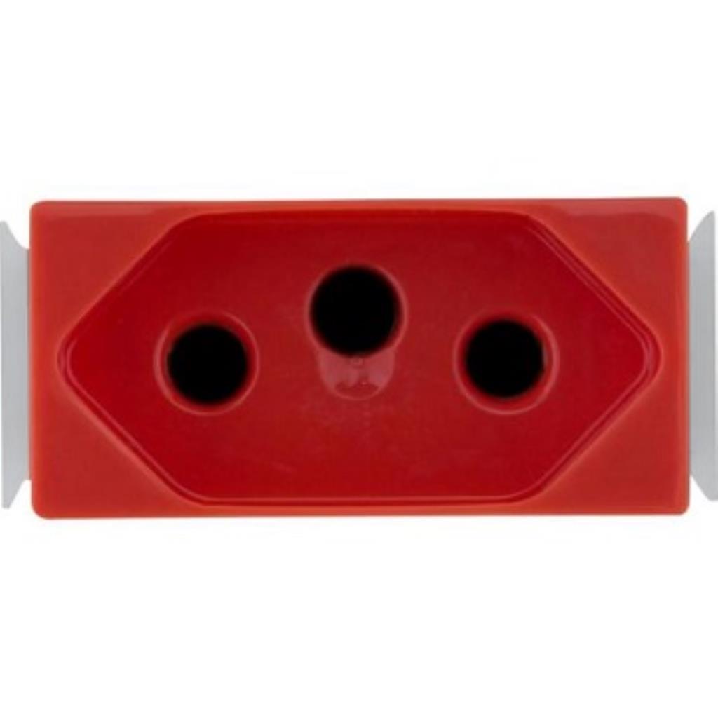 MÓDULO TOMADA ARIA - 20A VERMELHO - TRAMONTINA ELETRIK