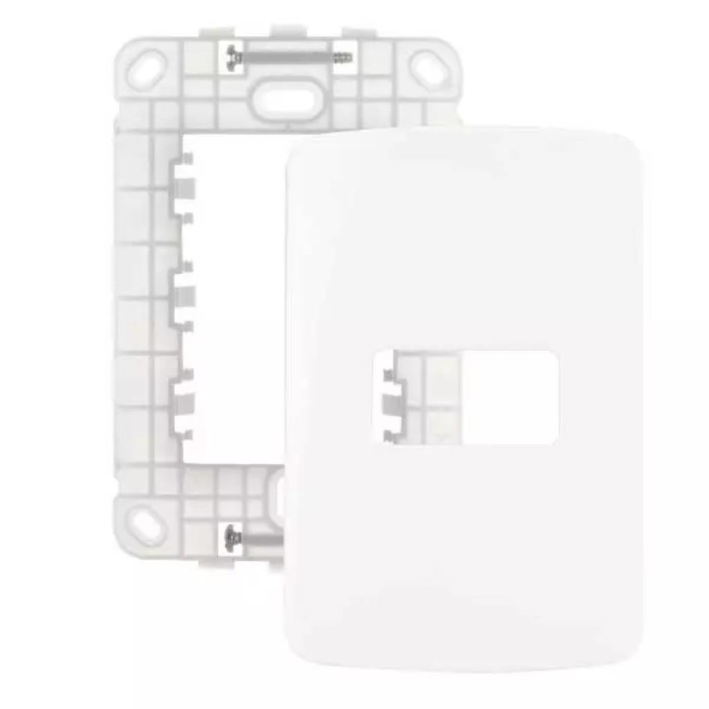 Placa + Suporte B3 1 Posto Horizontal 4X2 MARGIRIUS