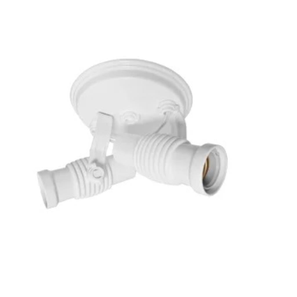 Spot P/2 Lâmpadas 100W Bivolt Branco Luzon