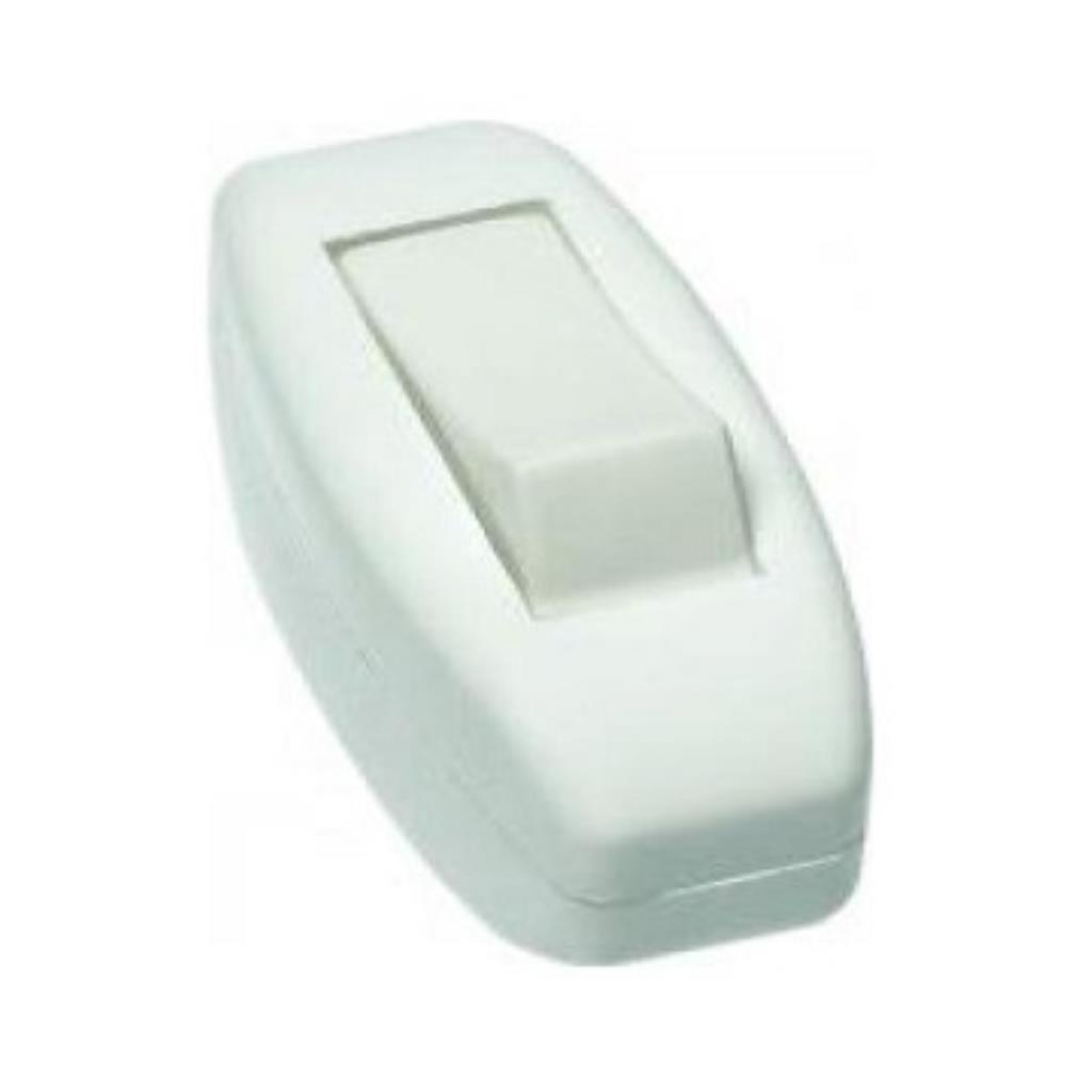 INTERRUPTOR 1 SEÇÃO PARA CENTRO FIM CORDAO - BRANCO 168 - PERLEX