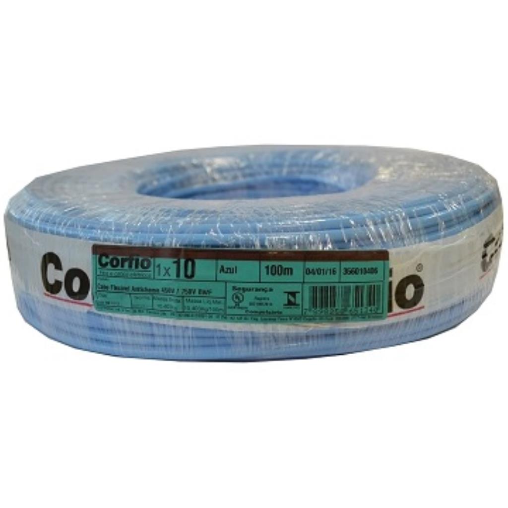 Cabo 10mm azul Flexivel Corfio 750V