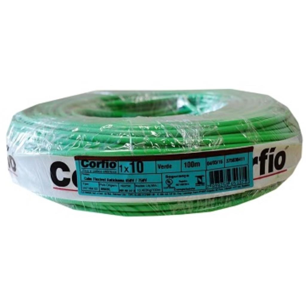 CABO 10mm VERDE FLEXIVEL CORFIO 750V