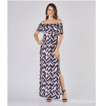 Vestido Longo Amamentação Ref. 1244
