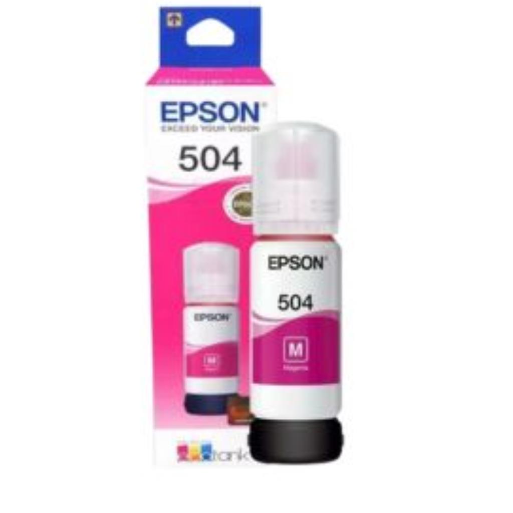 REFIL TINTA ORIGINAL EPSON  504 VERMELHA  70 ml