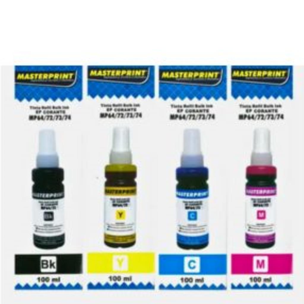 REFIL TINTA  MASTERPRINT BULK INK CORANTE PRETO  MP64/73/ 74