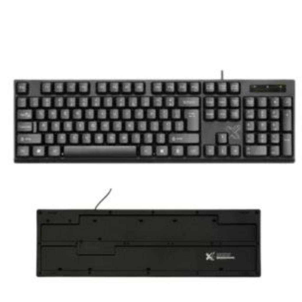 TECLADO UNIVERSITÁRIO COM FIO PRETO MAXPRINT USB 2.0