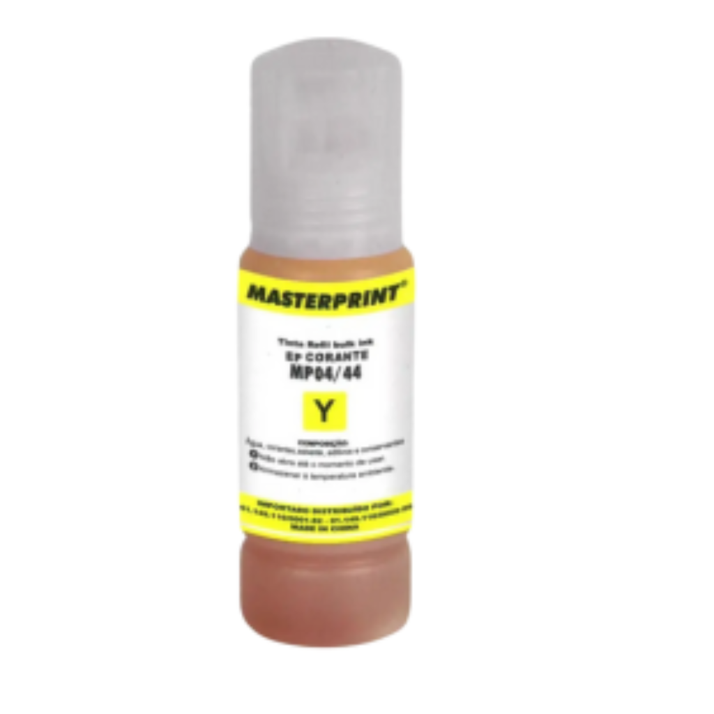 REFIL TINTA  MASTERPRINT BULK INK  MP04/44 AMARELO 70ml