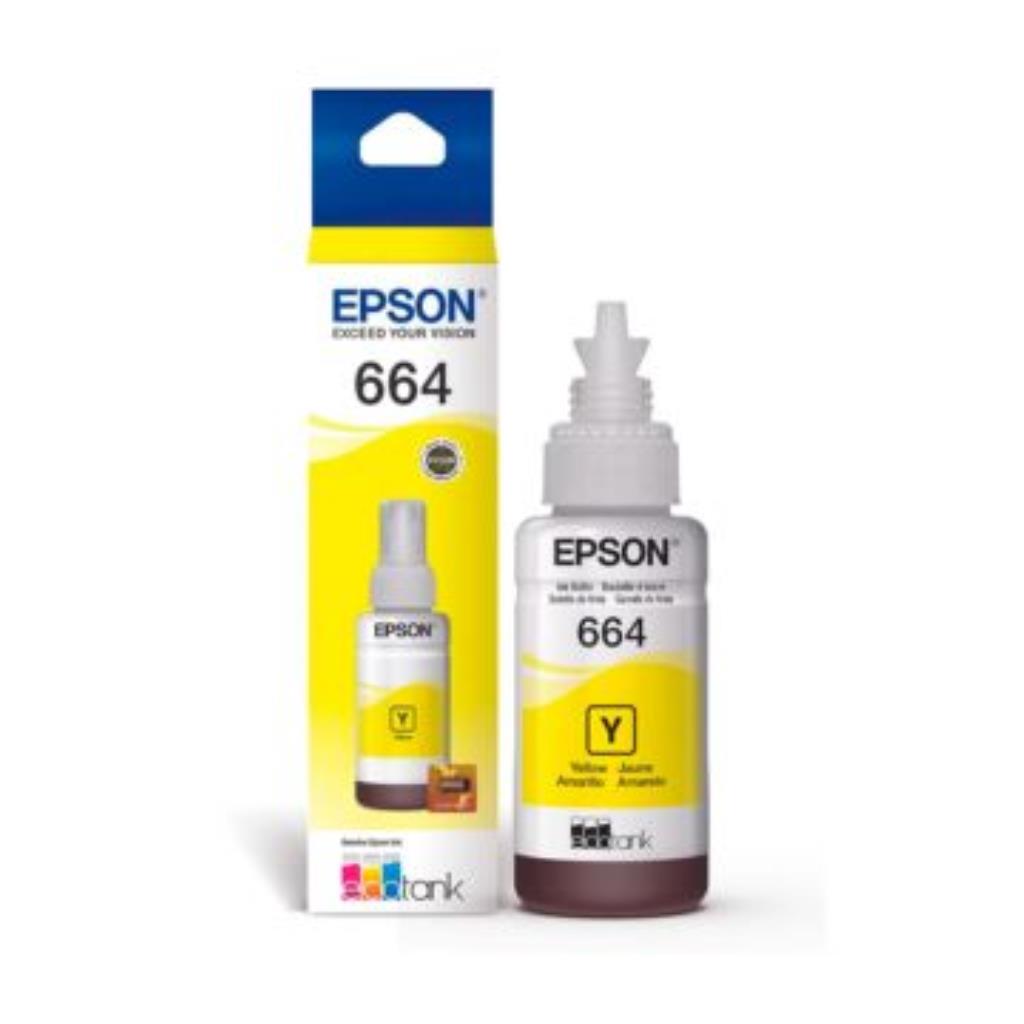 REFIL TINTA ORIGINAL EPSON T664 AMARELA 70 ML