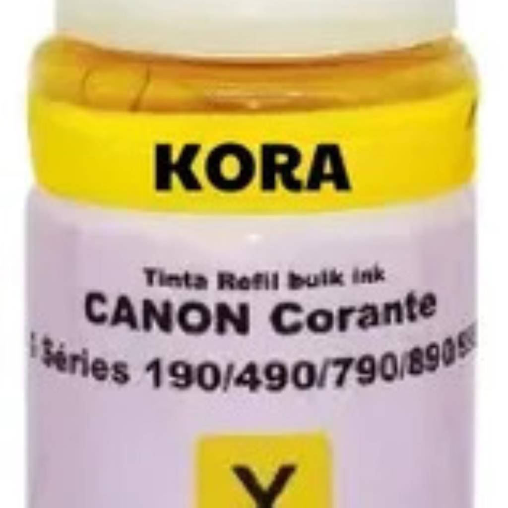 TINTA REFIL BULK CANON CORANTE YELLOW KORA 70 ML