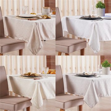 TOALHA MESA FINESSE 6 CADEIRAS 1,45M X 2,10M TESSI JACQUARD