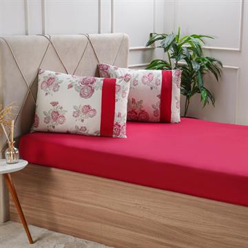 JOGO DE LENÇOL KING MALHA 3PÇS VERMELHO 125G/M² BELLA CAMA