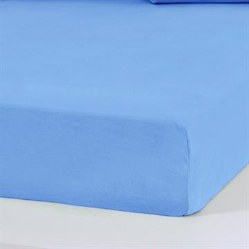 LENÇOL AVULSO DE ELÁSTICO CASAL MALHA AZUL BELLA CAMA 125G/M²