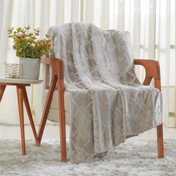 MANTA QUEEN FLANNEL BRUSHED CAMURÇA TESSI