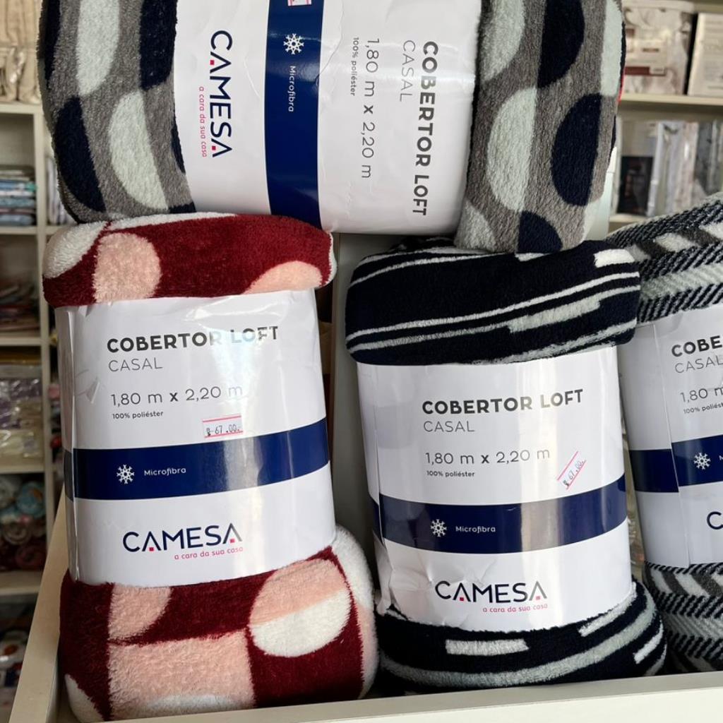 COBERTOR CASAL LOFT ESTAMPADO 180G CAMESA SORTIDO MANTA