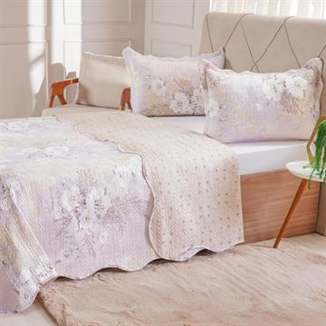 KIT COBRELEITO CASAL  LISSE SERENITY R 3PÇS BENE CASA