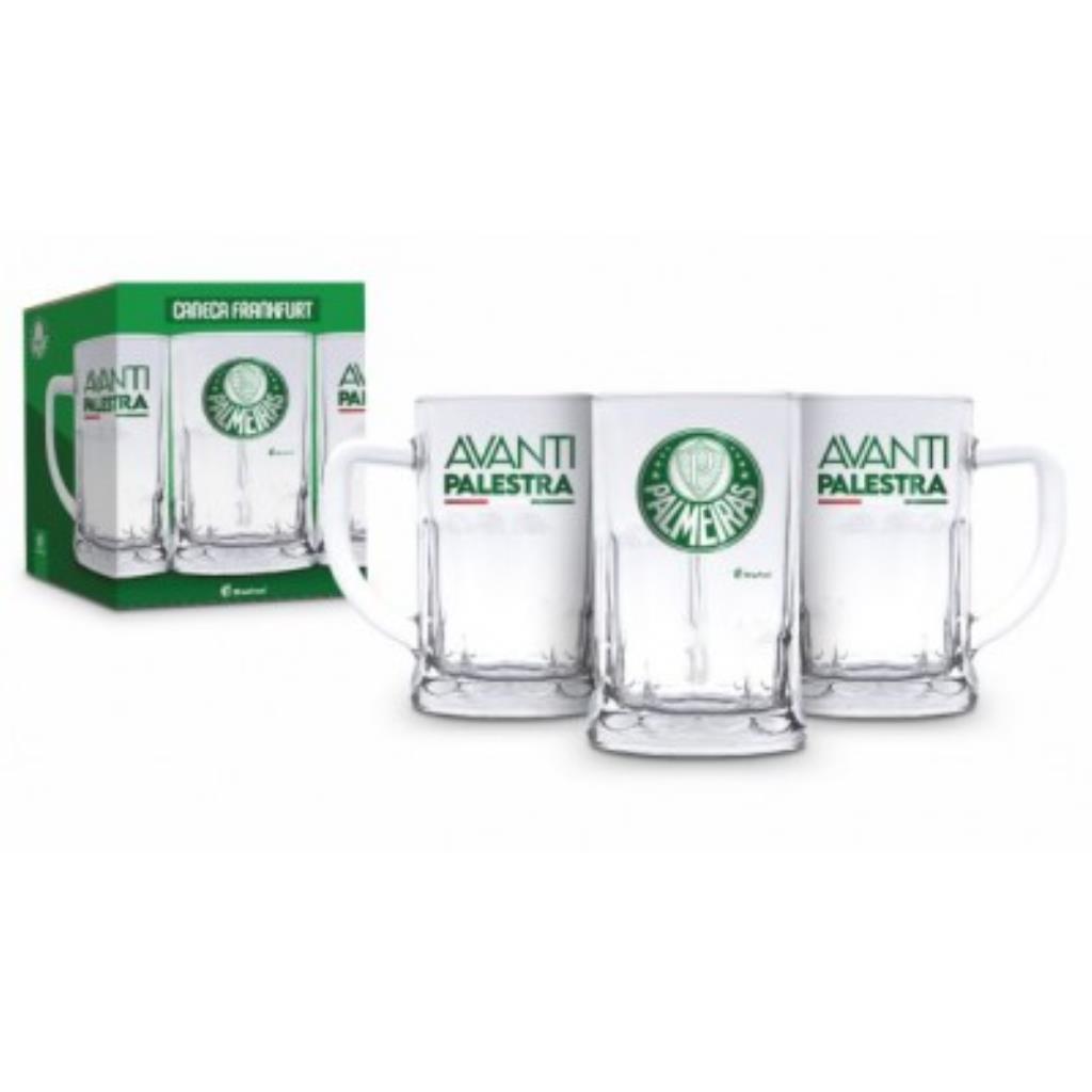 CANECA VIDRO 565ML - PALMEIRAS 12526