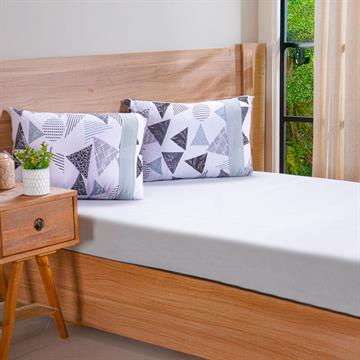 JOGO DE LENÇOL KING MALHA 3PÇS CINZA 125G/M² BELLA CAMA