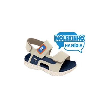 SANDÁLIA MASCULINA INFANTIL MOLEKINHO (BRANCO/AZULMARINHO)