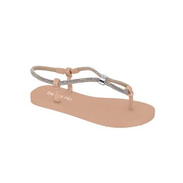 Chinelo Feminino Beira Rio com Strass (BEGE)