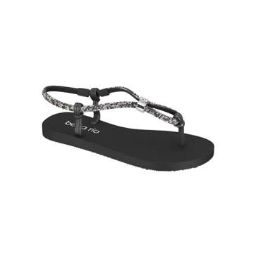 Chinelo Feminino Beira Rio com Strass (PRETO)