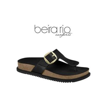 Papete Feminina Birken de Dedo Beira Rio (PRETA)