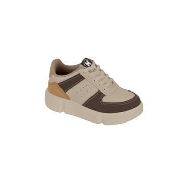 SAPATÊNIS MASCULINO INFANTIL (AREIA/CARAMELO/MARROMCAFÉ)