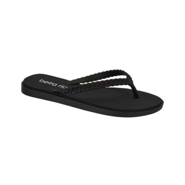 Chinelo Feminino com Trança Beira Rio (Preto)