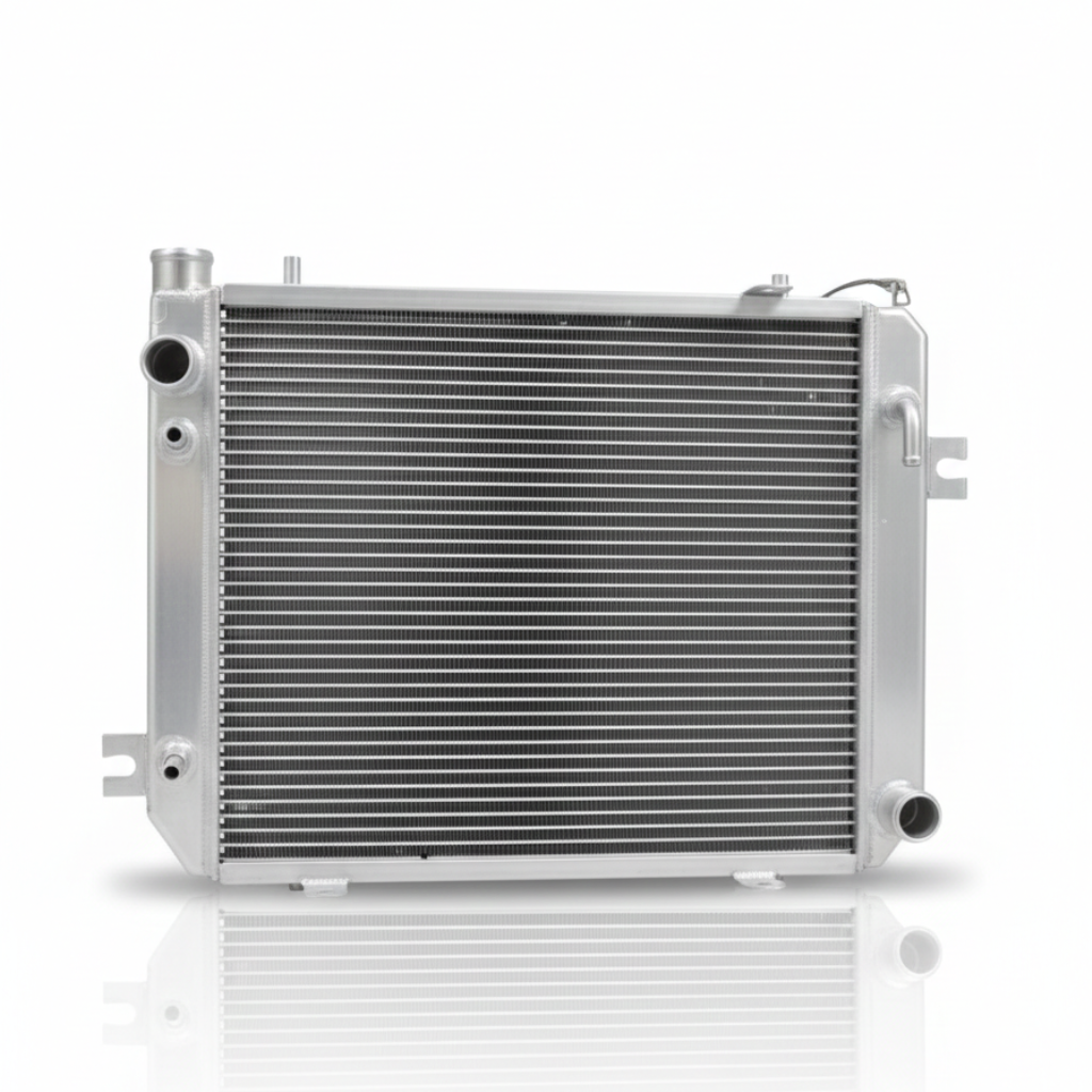 RADIADOR D’ÁGUA MOTOR NISSAN K21 / K25 / DACHAI 498 – EMPILHADEIRA HELI / MAXIMAL / WECAN (ALUMÍNIO)