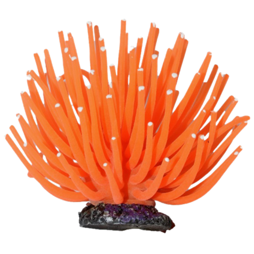 SOMA ENFEITE DE SILICONE ANEMONA SHORT LARANJA 6 CM