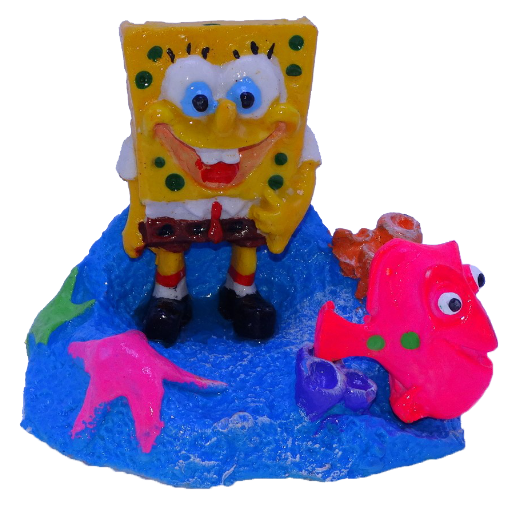 ACE PET ENFEITE P012 BOB ESPONJA MEDIO NO CORAL