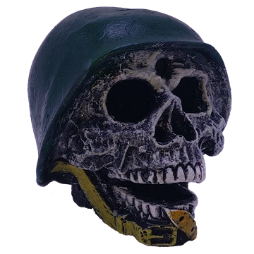 ACE PET ENFEITE C161 CAVEIRA GRANDE COM CAPACETE