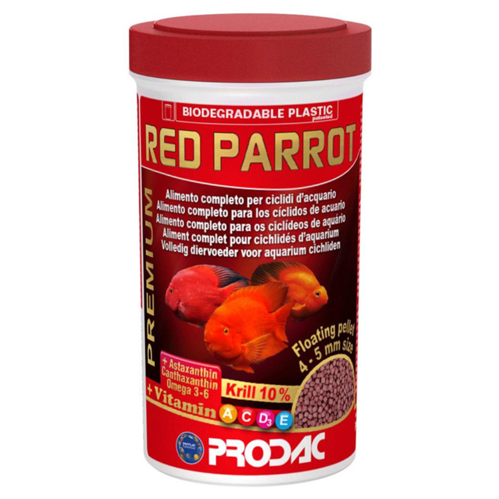 PRODAC RAÇÃO RED PARROT (PAPAGAIO) GRANULES 110G