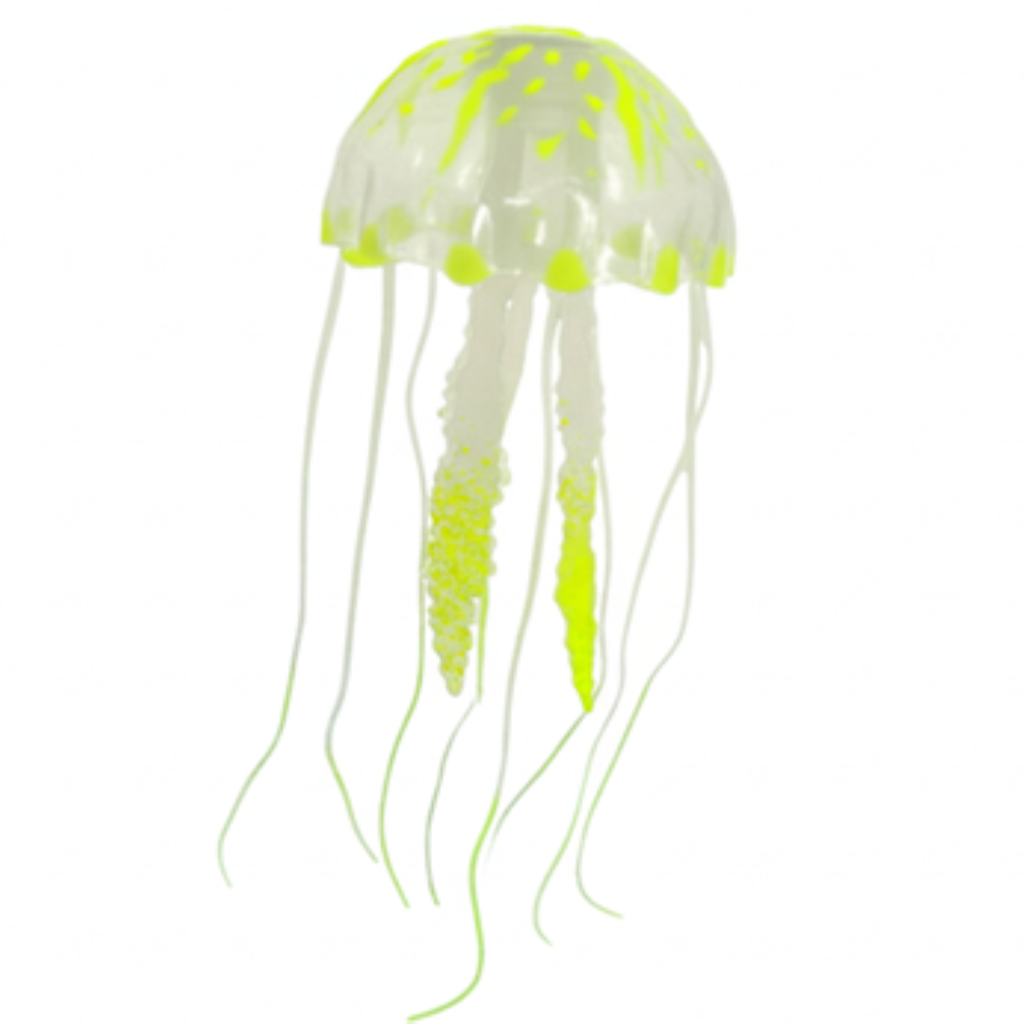 SOMA ENFEITE DE SILICONE JELLYFISH BIG AMARELA