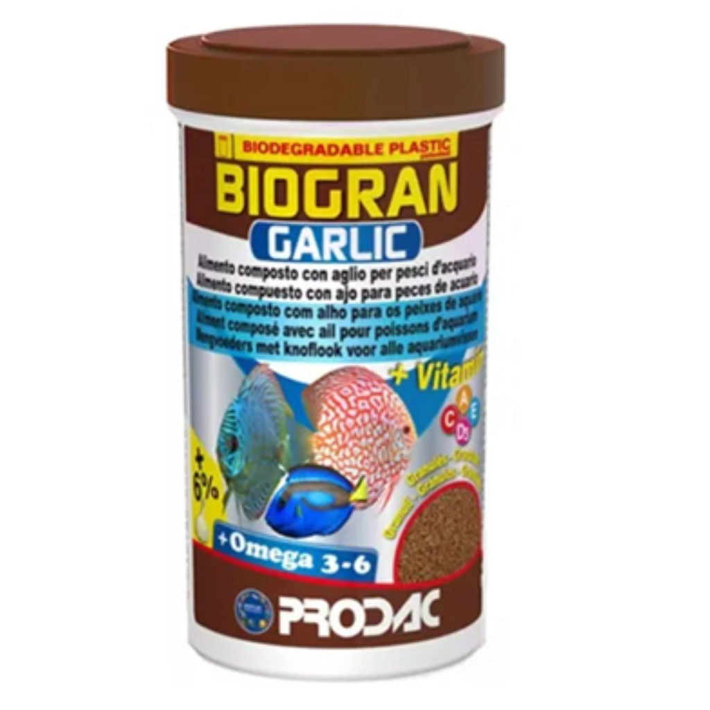 PRODAC RAÇÃO GARLIC BIOGRAN 120G